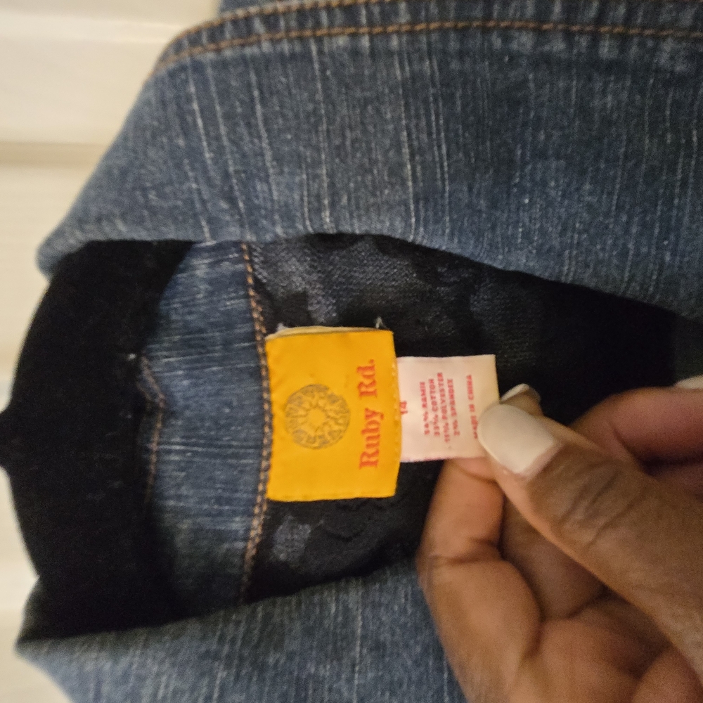 Ruby Rd. Embellished Denim Jacket - Picture 2 of 4